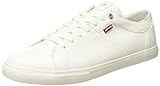 Levi's Herren Woods Sneakers, Brilliant White, 48 EU