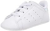 adidas Originals Jungen Unisex Kinder Stan Smith Crib Sneaker, Cloud White/Cloud White/Silver Metallic, 21 EU